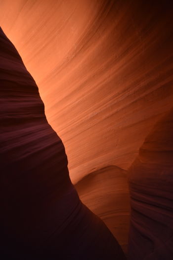 Glowing canyon rock formation