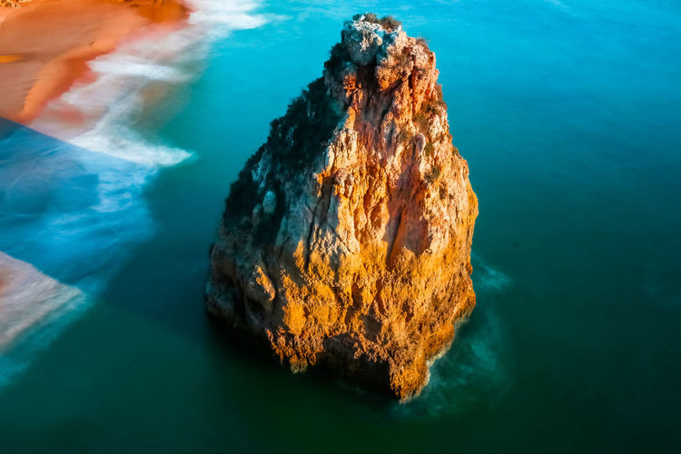 Rock object in the ocean