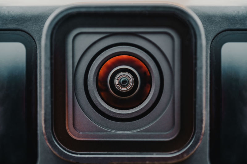 Close-up of car button