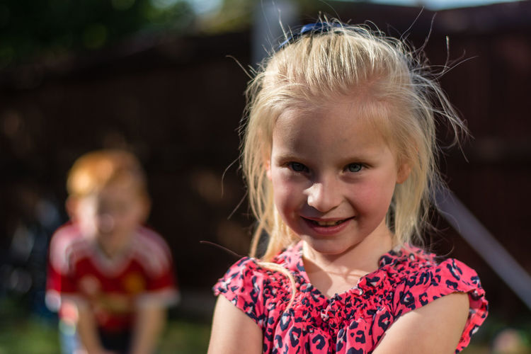 Portrait of happy girl