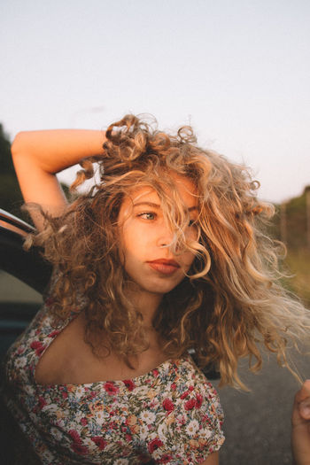 Can't wait for those roadtrips to never forget! | Human Hair Long Hair Only Women Adult Adults Only One Person Young Women Young Adult People Portrait One Young Woman Only Lifestyles Beautiful Woman Tangled Hair Close-up Live For The Story EyeEmNewHere Road Trip Travel Unknown Journey Pretty Girl Eyes Curly Hair Car Window Driving Fresh On Market 2017 The Fashion Photographer - 2018 EyeEm Awards The Portraitist - 2018 EyeEm Awards