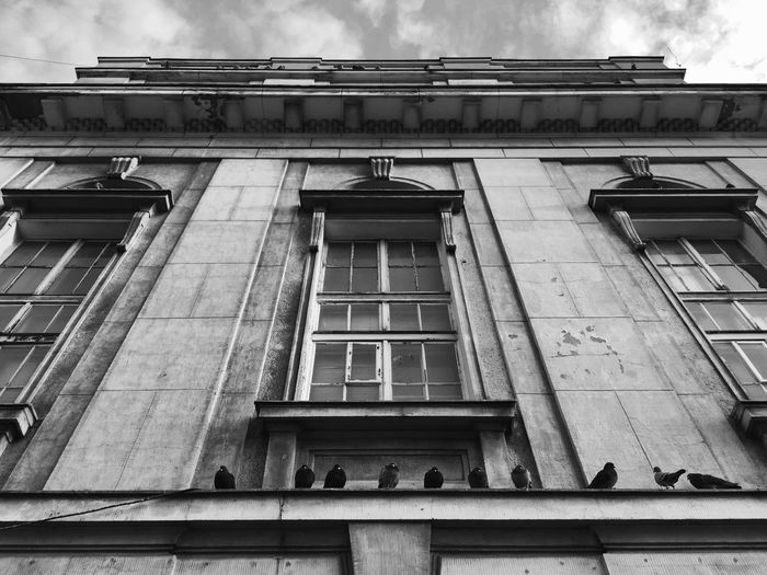 Low angle view of building against sky