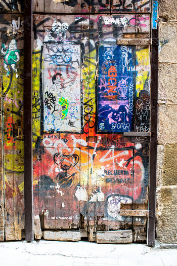 Graffiti on old wall