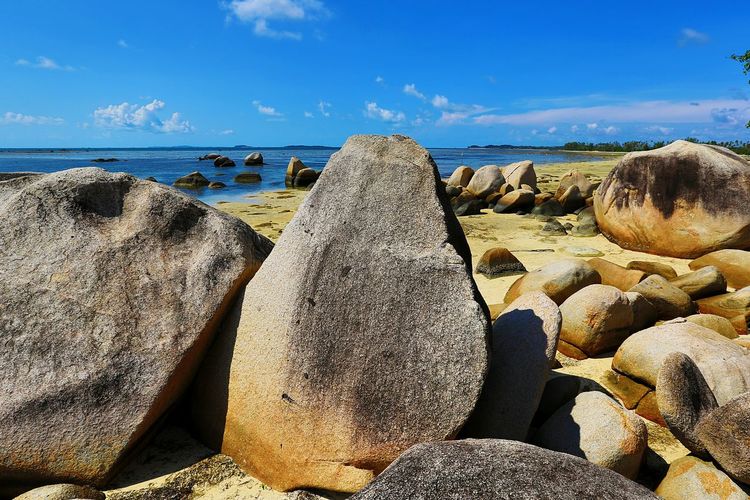 Rocks on beach