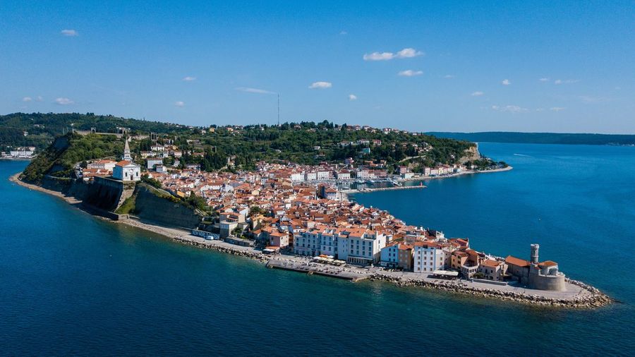 Dronepicture from piran