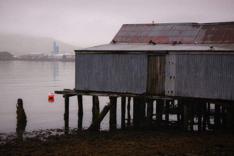 Boat shed at siglufjördur, iceland