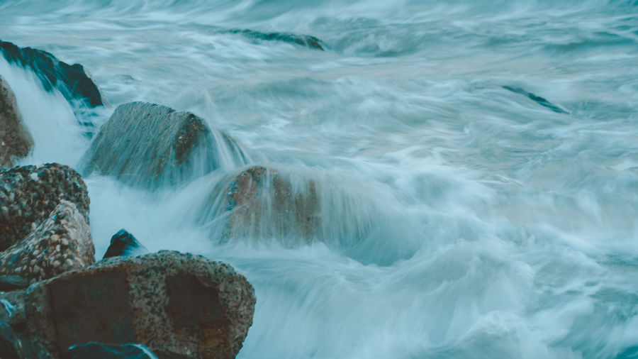 Close-up of sea waves
