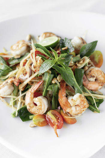 Close-up of food in plate
