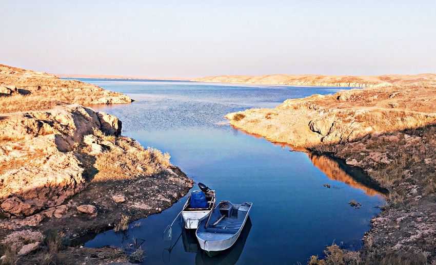 Panoramic view of sea against sky