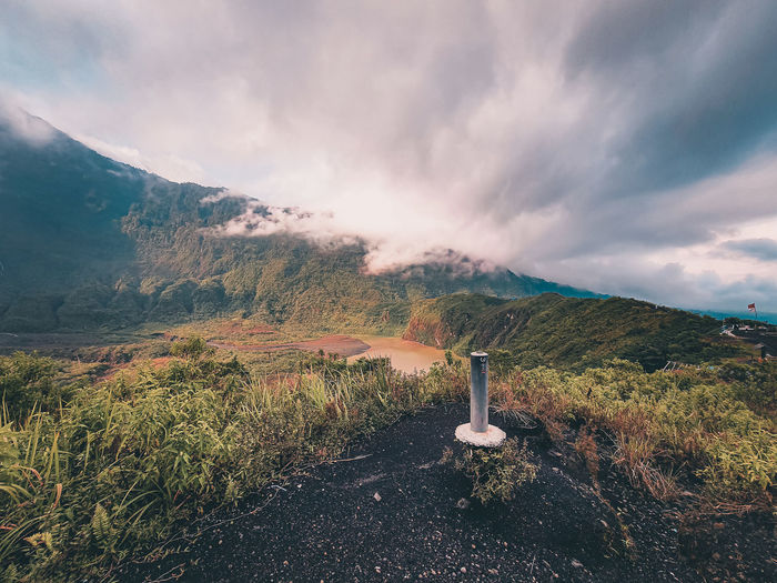 Scenic view of landscape against sky