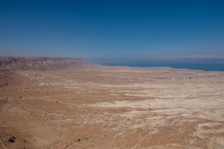 Desert landscape of israel, dead sea, jordan.