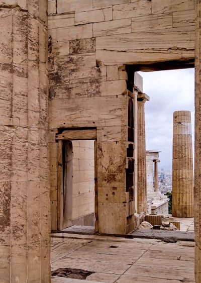 Panoramic view of acropolis of athens 