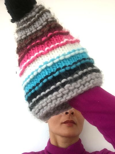Close-up of boy wearing hat