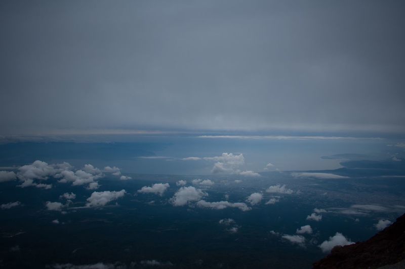 Aerial view of clouds in sky