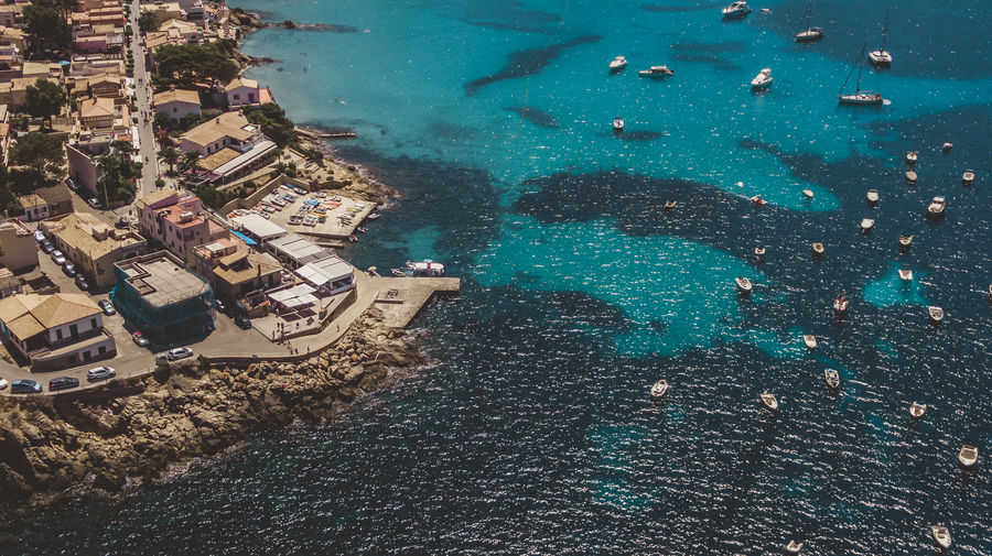 San telmo aerial view, balearic islands, spain