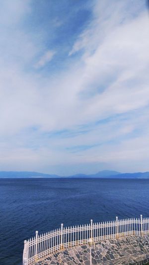 Scenic view of sea against sky