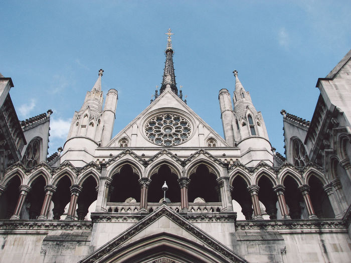 Royal courts of justice against sky