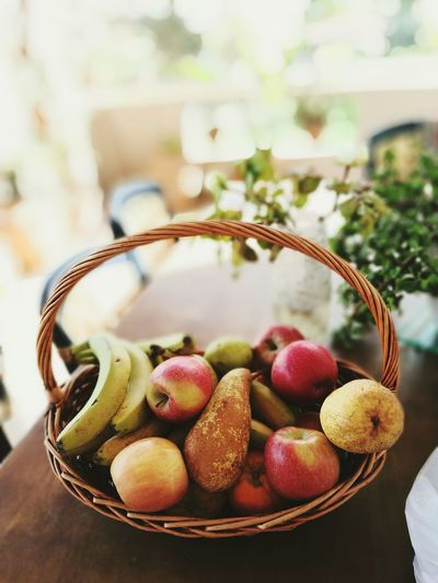 Close-up of fruit basket