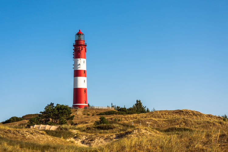 Lighthouse against clear sky