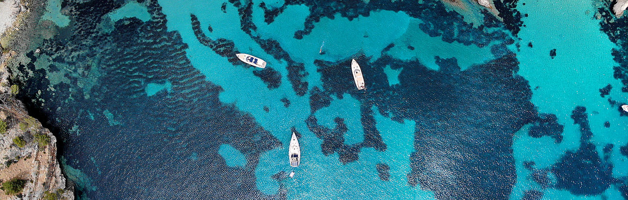Aerial view of sea