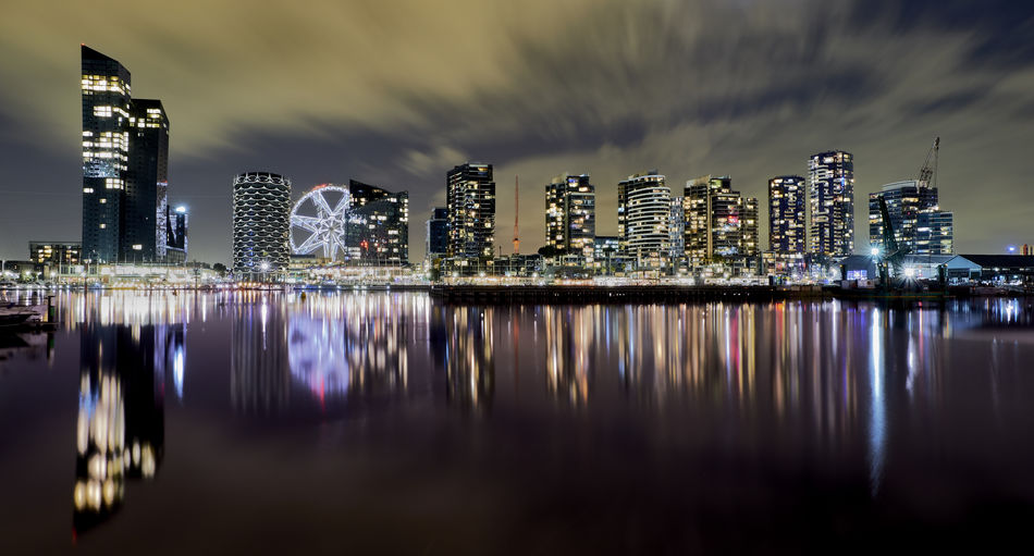 City scape of docklands melbourne australia 