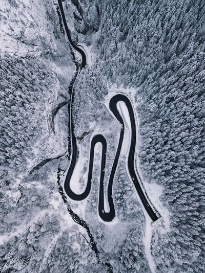 Snow on road