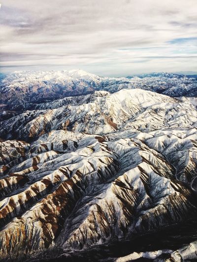 Aerial view of landscape against sky