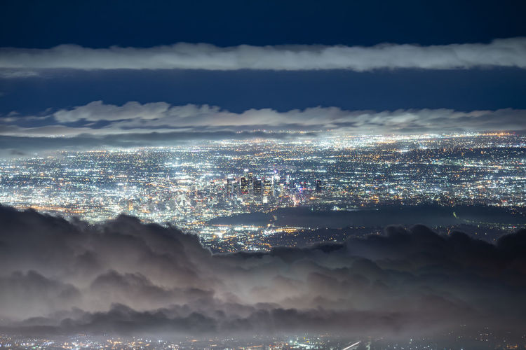 Cityscape overlooking los angeles from mt. wilson