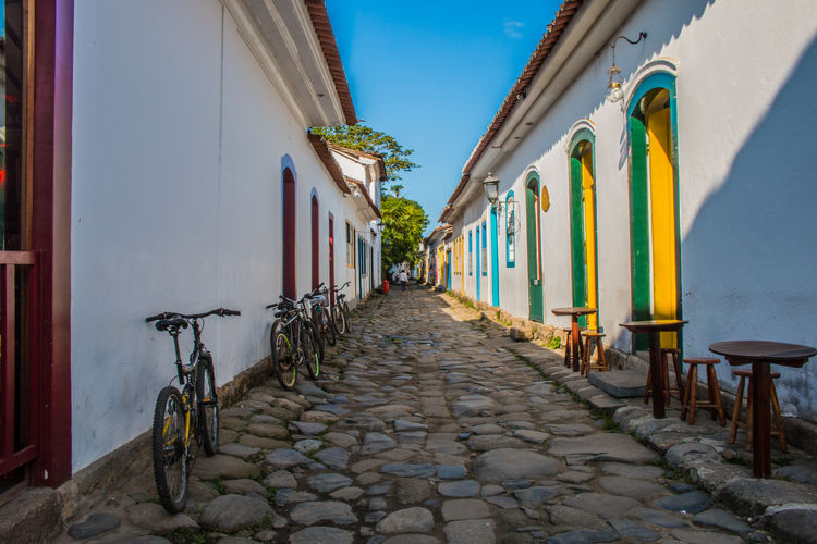 Empty narrow alley
