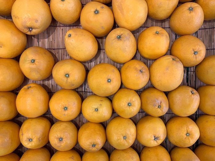 Full frame shot of oranges