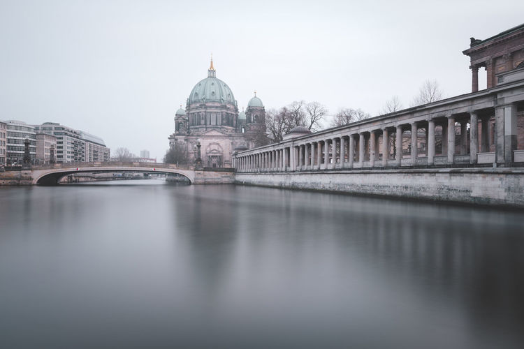 Berlin cathedral by spree river