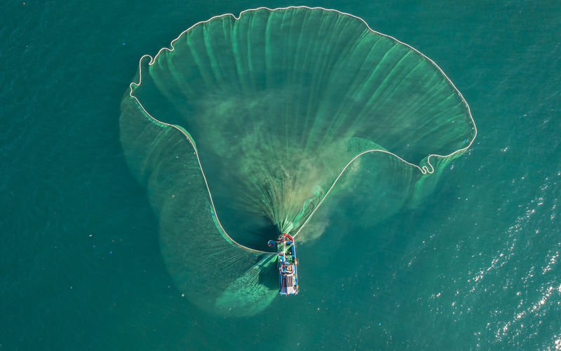 Fishing season in phu yen sea, vietnam