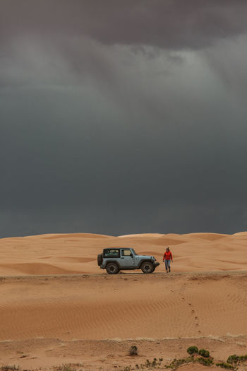 View of desert against the sky