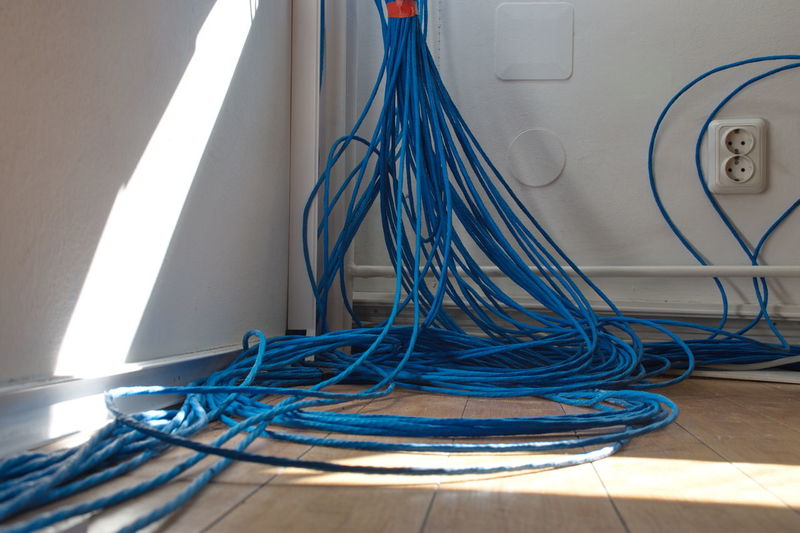 Electrical wires, industrial cables. wire connection, cable power energy