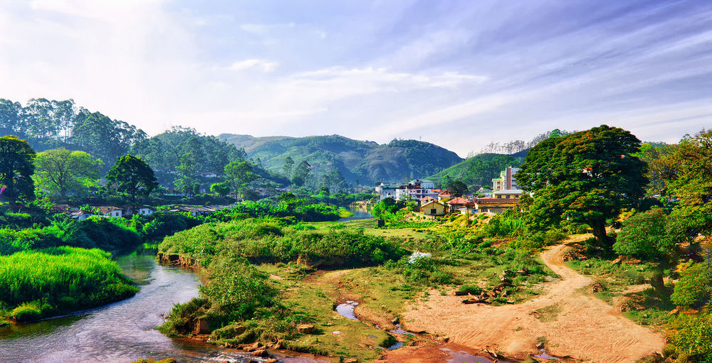 Scenic view of landscape against sky