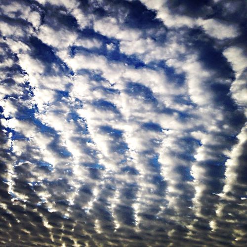 Low angle view of cloudy sky