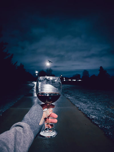 Relaxing under the moon
