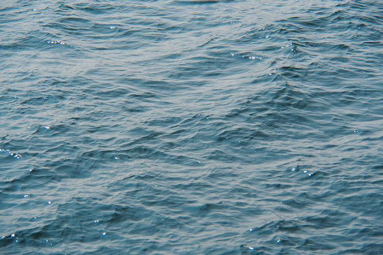 High angle view of rippled water