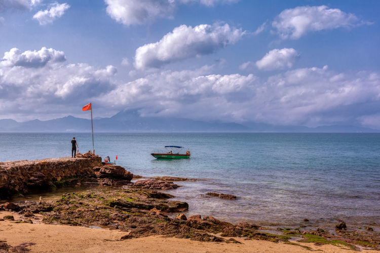 Scenic view of sea against sky