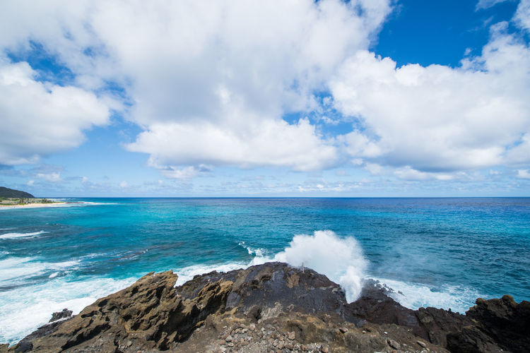 Scenic view of sea against sky