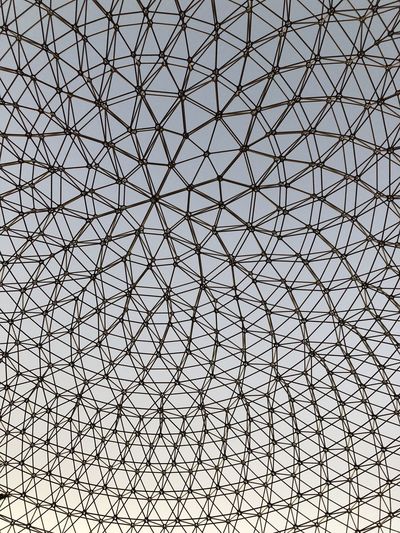 Geodesic dome with twilight sky