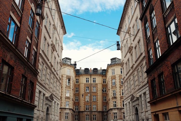 Low angle view of building against sky