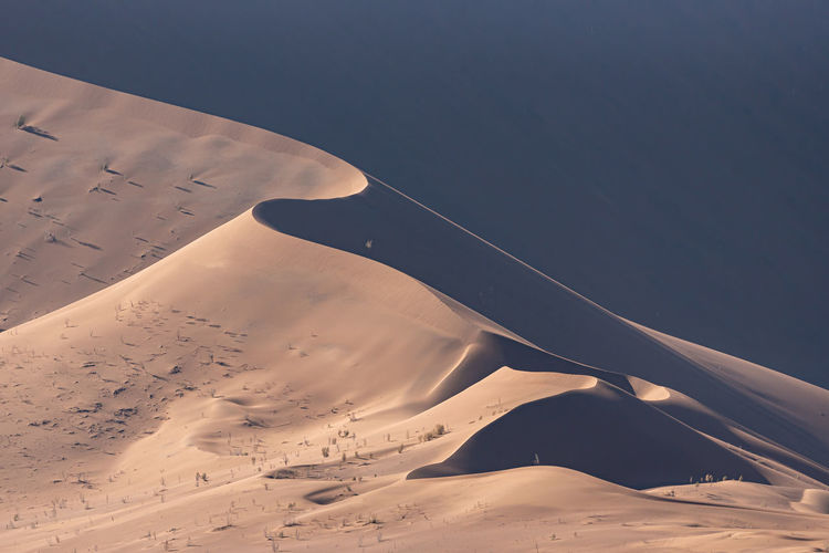 View from nature and landscapes of dasht e lut or sahara desert. middle east desert