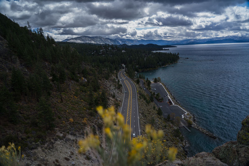 Upper view from the main road of south lake tahoe