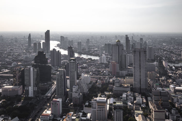 Bangkok skyline thailand asia