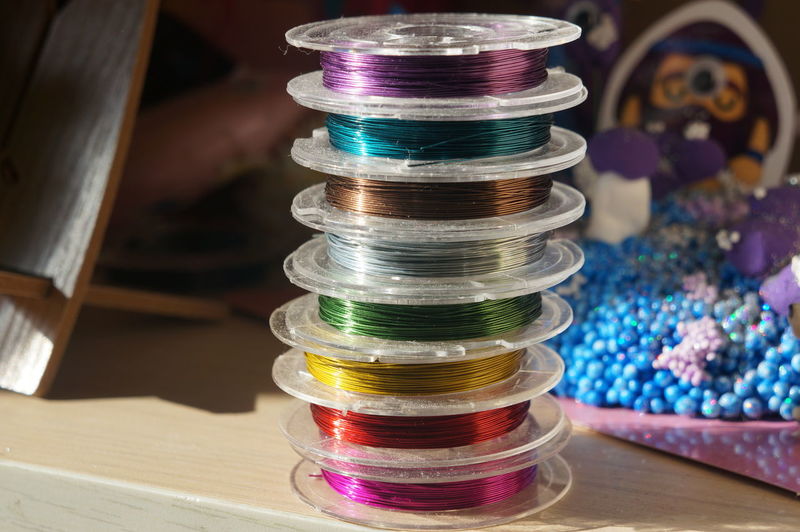 Close-up of coins on table