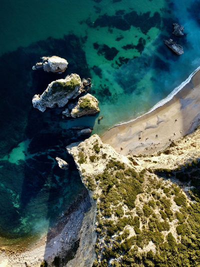 Aerial view beach