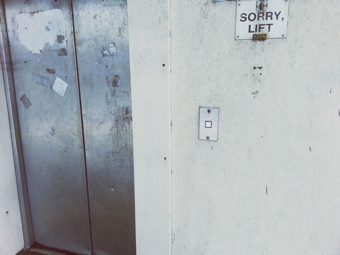 Close-up of closed door