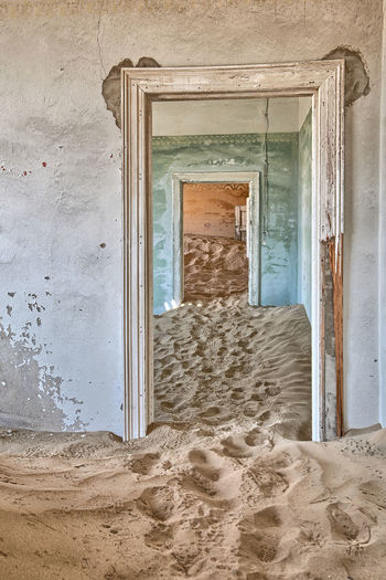 Interior of abandoned building