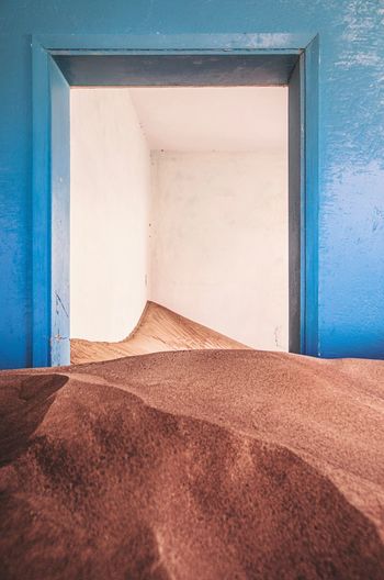 Sand in abandoned house